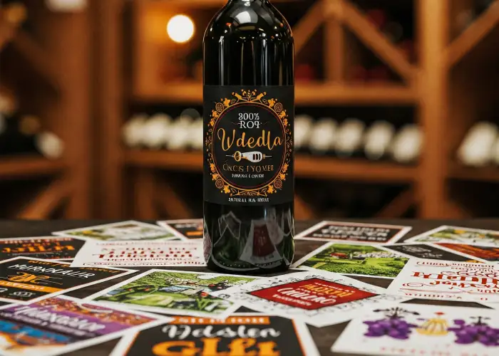 Custom Sticker Printing: Wine Labels for Gifting
