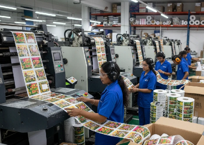 Bulk Sticker Printing: Indian Wine Label Design