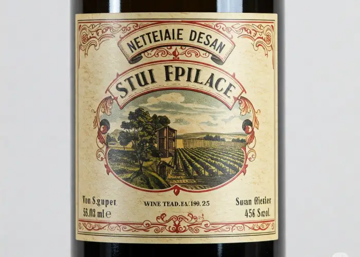 Custom sticker printing for wine bottle labels