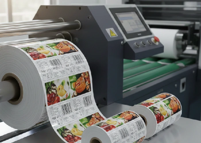 Barcode Label Manufacturers Chennai producing high quality gloss food labels.