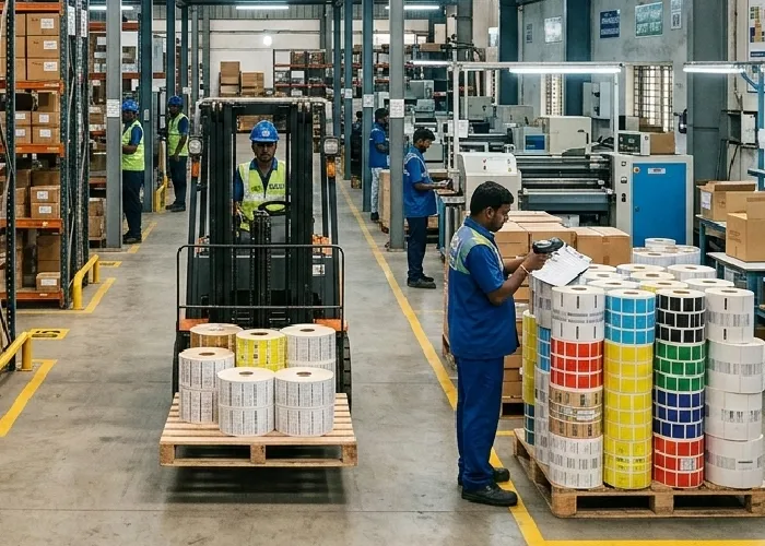 Barcode Label Manufacturers Chennai warehouse