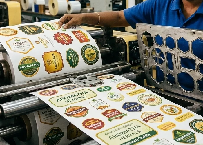 Custom die-cut label shapes by Label Manufacturers in Chennai