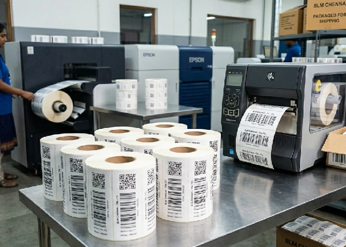 Professional Custom Sticker Printing Chennai for organized inventory tracking.