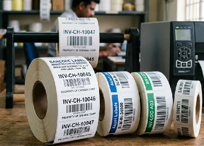 Sustainable Self-Adhesive Labels from Barcode Label Manufacturers Chennai.