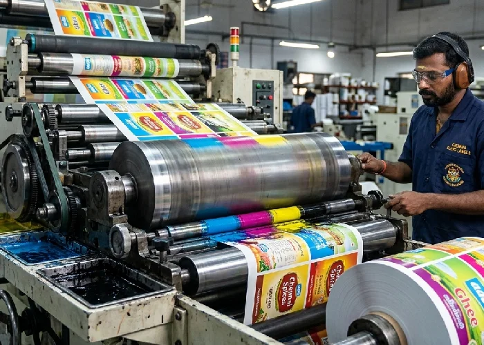 Flexographic labels production in Chennai